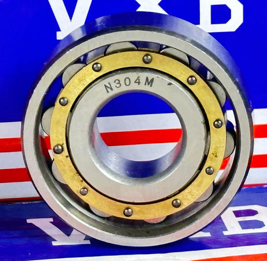 ตลับลูกปืนลูกกลิ้งทรงกระบอก N304M ขนาด 20x52x15 มม. ตลับลูกปืนทรงกระบอก