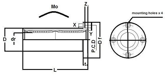 NB SMF40WUU 40mm Slide Bush Linear Motion Bushings Bearing