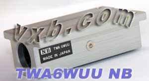 Bloc à douille à billes NB TWA6WUU 3/8" pour mouvement linéaire