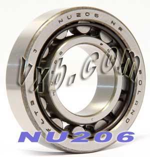 Con lăn hình trụ Nu206 mang 30x62x16mm
