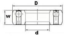 OW6006-2RS One-Way Deep Groove Ball Bearing 30x55x14mm
