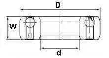 OW6006-2RS One-Way Deep Groove Ball Bearing 30x55x14mm