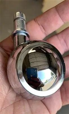 100-Pack 1.5"inch Shepherd Round ball Metal - Chrome Plating Caster Wheel