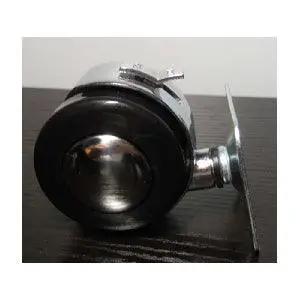 100-Pack 2 Inch black / Silver Caster Wheel - Metal Plate Caster Wheel