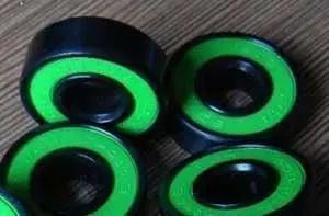 250-Pack 608B-2RS Sealed Bearings - Bronze Cage & Green Seals 8x22x7mm