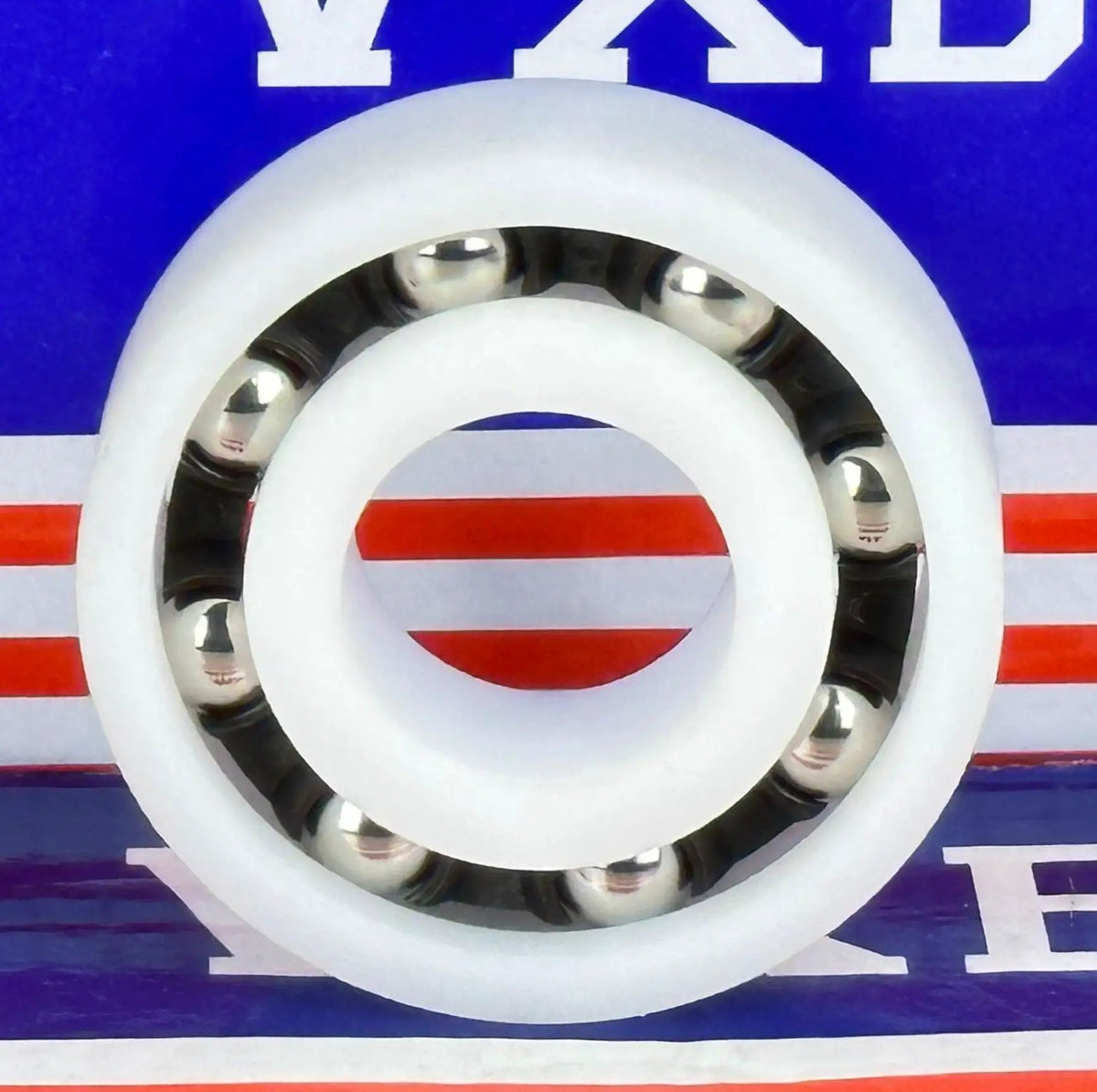 6007-2RS Plastic Bearing - POM - SS316 Stainless Steel Balls - Food Grade - 35x62x14mm