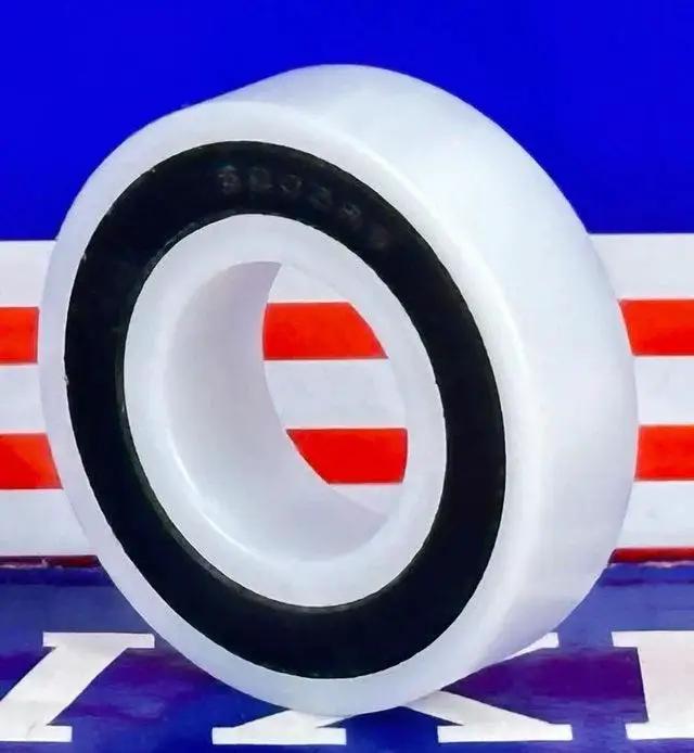 6009-2RS Plastic Bearing - POM - SS316 Stainless Steel Balls - Food Grade - 45x75x16mm