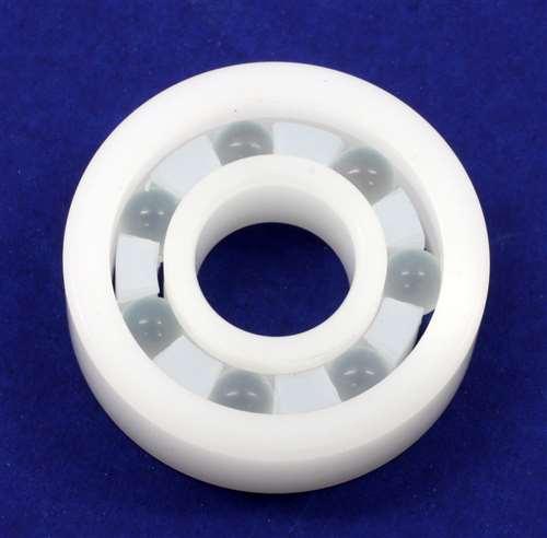 Palier en plastique acétal/POM 6203 - Billes en verre - 17x40x12mm