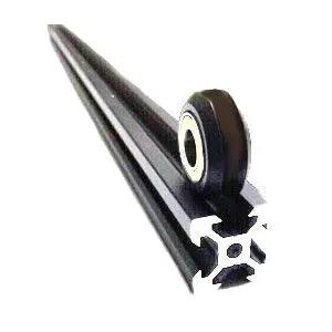 POM 5x24x11mm Polyurethane Rubber Pulley Guide Rail Roller Bearing