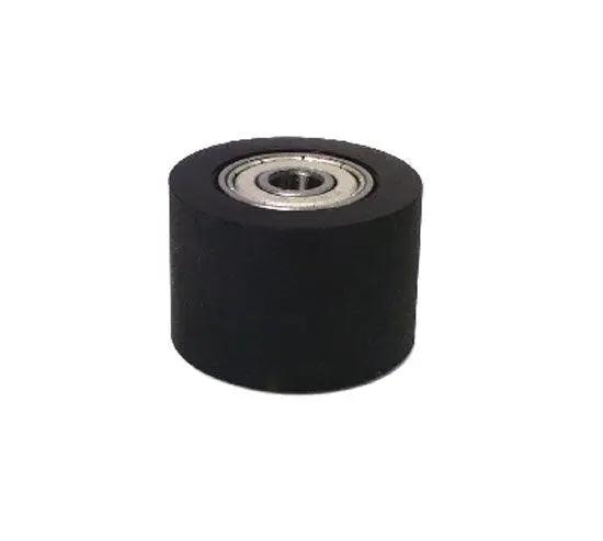 PU6x35x30ZZ Shielded Bearing - Black Polyurethane Tire 6x35x30mm