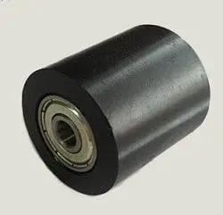 PU8x30x30ZZ Shielded Bearing - Black Polyurethane Tire 8x30x30mm