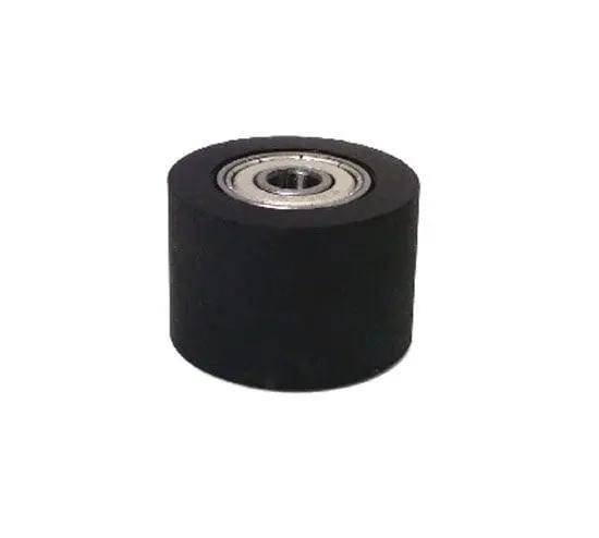 PU8X35X30ZZ Shielded Bearing - Black Polyurethane Tire 8x35x30mm
