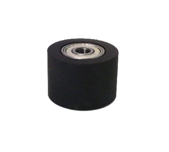 PU8x40x30ZZ Shielded Bearing - Black Polyurethane Tire 8x40x30mm
