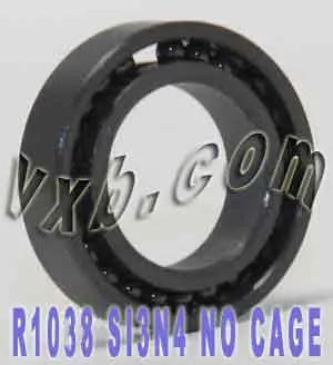 R1038 Full Complement Full Ceramic Bearing 3/8" x 5/8" x 5/32" Si3N4