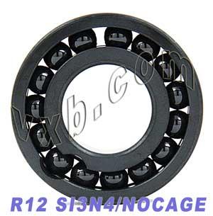 R12 เต็มรูปแบบ SI3N4 เซรามิกแบริ่ง 3/4 "x 1-5/8" x 7/16 "