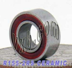 R155-2RS แบริ่งเซรามิก 5/32 "x 5/16" x 1/8 "แบริ่งปิดผนึก