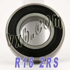 R16-2RS kogellager met afdichting en een boring van één inch - 1" binnendiameter x 2" buitendiameter x 1/2" breedte