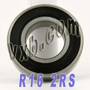R16-2RS kogellager met afdichting en een boring van één inch - 1" binnendiameter x 2" buitendiameter x 1/2" breedte
