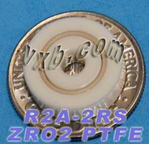 R2A-2RS แบริ่งเซรามิกเต็ม 1/8 "x 1/2" x11/64 "ตลับลูกปืนขนาดเล็ก