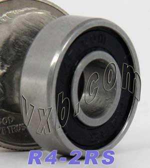 Bóng R4-2RS cao cấp mang 1/4 "x 5/8" x 0.196 "
