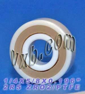 R4-2RS เต็ม ZRO2 เซรามิกแบริ่ง 1/4 "x 5/8" x 0.196 " - ปิดผนึก