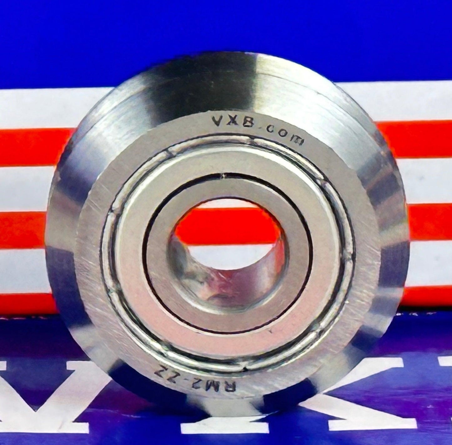 4-Pack RM2ZZ Shielded V-Groove Guide Bearings - 3/8" Diameter W2ZZ