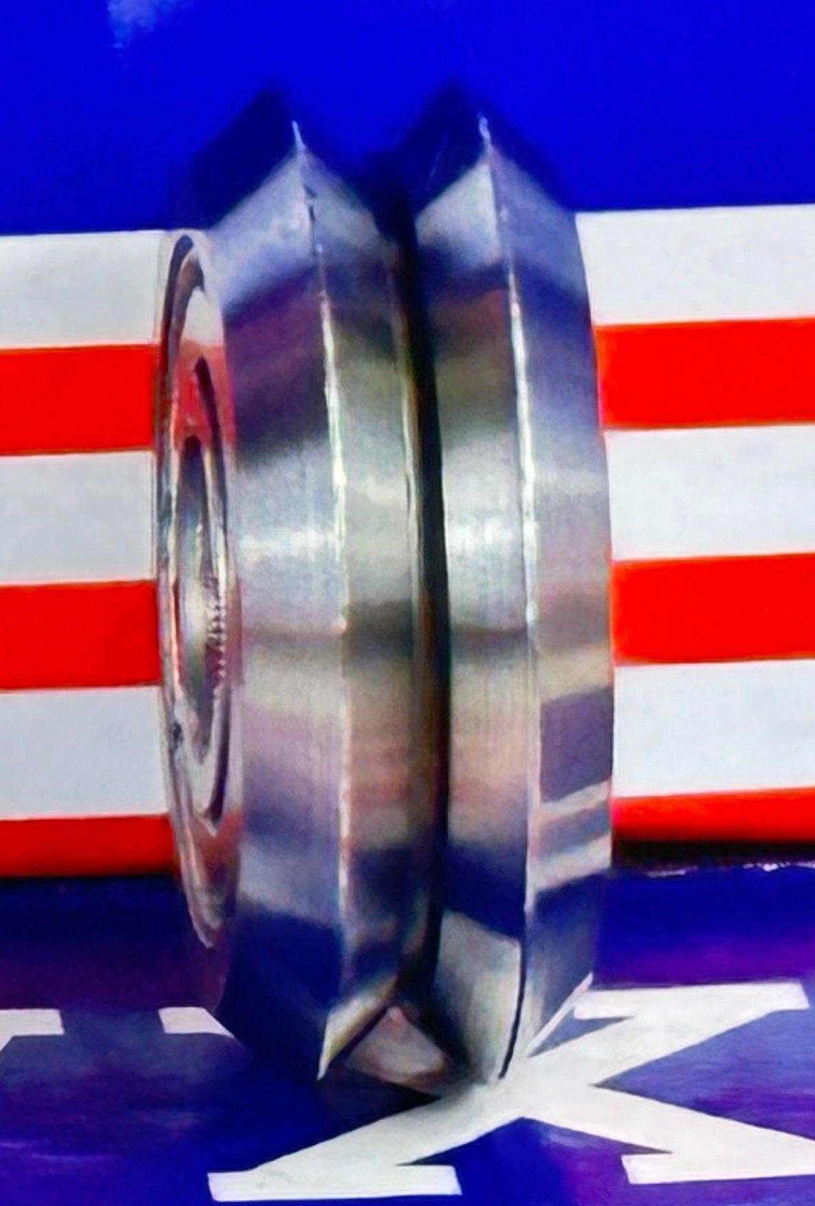 4-Pack RM2ZZ Shielded V-Groove Guide Bearings - 3/8" Diameter W2ZZ