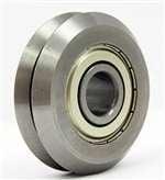 4-Pack RM2ZZ Shielded V-Groove Guide Bearings - 3/8" Diameter W2ZZ