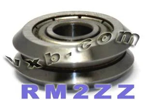 4-Pack RM2ZZ Shielded V-Groove Guide Bearings - 3/8" Diameter W2ZZ
