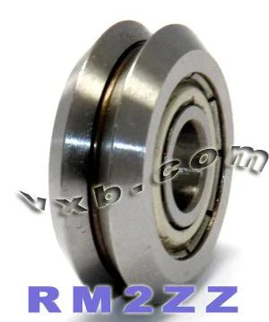 4-Pack RM2ZZ Shielded V-Groove Guide Bearings - 3/8" Diameter W2ZZ