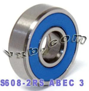 S608-2RS Skate Bearing 8x22x7mm Stainless Steel Sealed Bearing