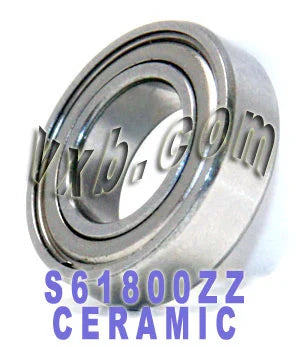 S61800zz Vòng bi bằng thép không gỉ được che chắn 10x19x5 Vòng bi