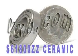 S61800ZZ met keramisch roestvrij staal afgeschermd 10x19x5 lager