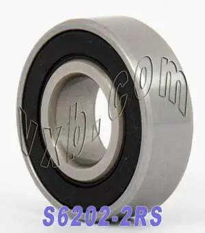 S6202-2RS Stainless Steel Bearing 15x35x11mm - Sealed