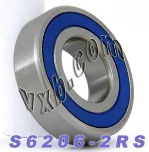 S6206-2RS ลูกปืนสแตนเลสสตีล - 30x62x16 มม. - ปิดผนึก