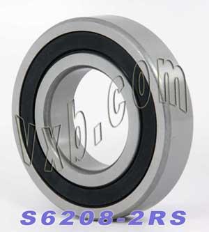 S6208-2RS สแตนเลสสตีลแบริ่ง 40x80x18 ปิดผนึก
