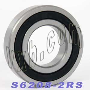 S6208-2RS สแตนเลสสตีลแบริ่ง 40x80x18 ปิดผนึก