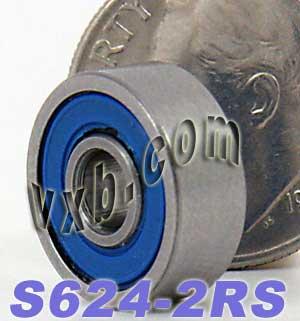 S624-2RS łożyska ze stali nierdzewnej 624rs zamknięte miniaturowe 4x13x5mm