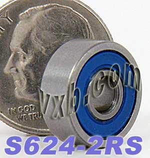 S624-2RS łożyska ze stali nierdzewnej 624rs zamknięte miniaturowe 4x13x5mm