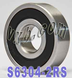 S6304-2RS łożysko uszczelnione ze stali nierdzewnej 20x52x15mm