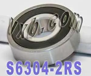S6304-2RS สแตนเลสปิดผนึกแบริ่ง 20x52x15 มม.