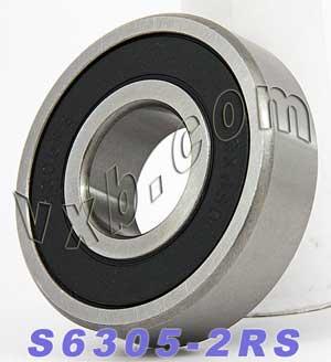 S6305-2RS Łożysko ze stali nierdzewnej uszczelniono 25x62x17mm