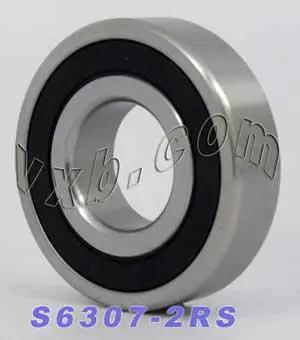 Roulement en acier inoxydable S6307-2RS étanche 35x80x21mm