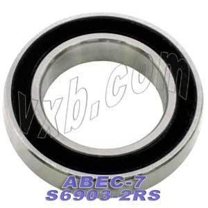 S6903-2RS Premium ABEC-7 Łożysko 17x30x7mm Stal nierdzewna Uszczelnione łożysko