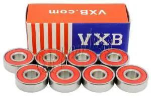 Bộ 8 vòng bi cầu kín 608-2RS cho giày trượt/ván trượt 8x22x7mm
