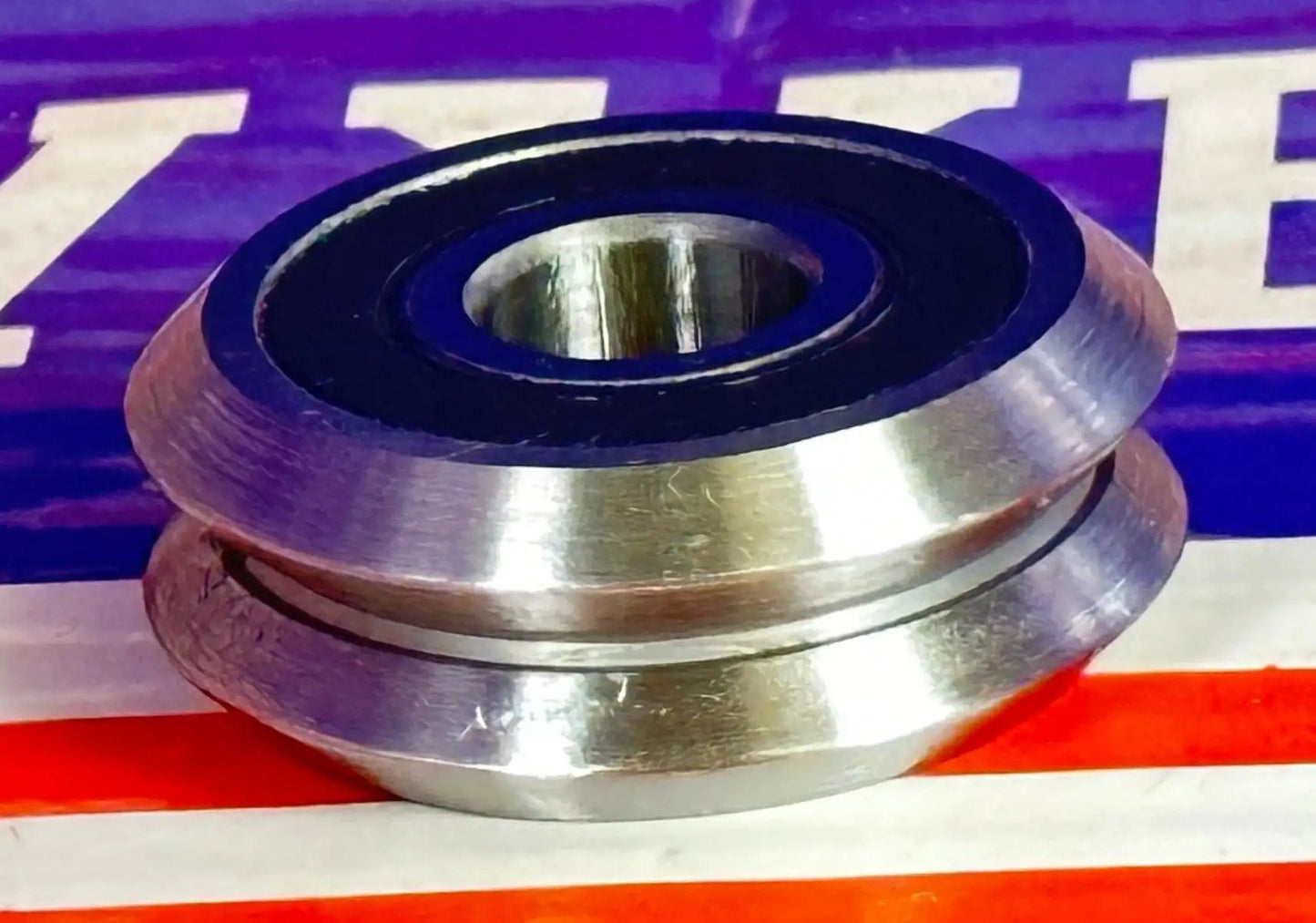 8-Pack RM2-2RS 3/8 V-Groove Guide Ball Bearings - Sealed W2-2RS