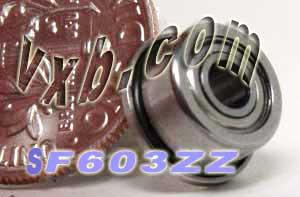 SF603ZZ mặt bích được che chắn bằng thép không gỉ 3x9x5