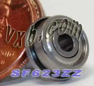SF623ZZ Flanged Ball Bearing Stainless Steel Shielded 3x10x4mm