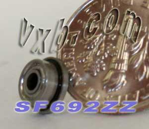 Vòng bi mặt bích SF692zz được che chắn bằng thép không gỉ 2x6x3