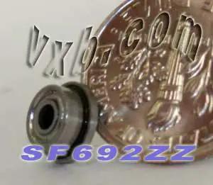 SF692ZZ Palier à bride blindé en acier inoxydable 2x6x3 Palier